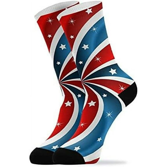 Coolnut American Fflag Socks Winter Warm Socks Fashion Print Socks Novelty Casual Socks for Men Women( 1 Pack)