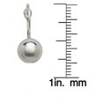 thumbnail image 2 of 925 Sterling Silver Mini Ball Drop Earrings, with Leverback, 15mm Drop, Womens, 2 of 2
