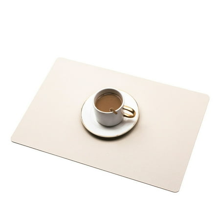 

PU Leather Placemat Multipurpose Non-Slip Heat Resistant Table Mat for Home TOPOINT