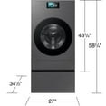 thumbnail image 3 of Samsung WE702NZ 15 inch Bespoke AI Laundry Combo Pedestal with Storage Drawer - Dark Steel, 3 of 4