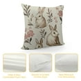 thumbnail image 4 of SHERONV Spring Easter Pillow Covers  - Cute Bunny Rabbit Pattern, Soft Pastel Decorative Cushion Case for Sofa, Couch, Bedroom Home Decor 24x24in, 4 of 5