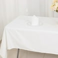thumbnail image 4 of BalsaCircle 60" x 102" Rectangular Cotton Wedding Tablecloth Linens White, 4 of 8