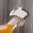 thumbnail image 5 of Paquete de 6 abridores de botellas montados en la pared, abridores de botellas de acero inoxidable, 5 of 5