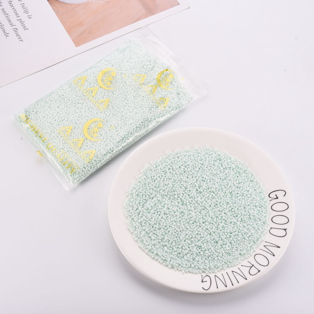 1Pound 8/0 Opaque Glass Seed Beads Round Hole Frosted Colours Round Azure 3~4x2~3mm Hole: 0.8mm 15000pcs/Pound