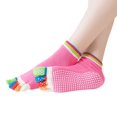 thumbnail image 3 of Yoga Socks Open Toe Open Back Professional Dispensing Women Yoga Five Finger Socks Toe Socks, 3 of 4