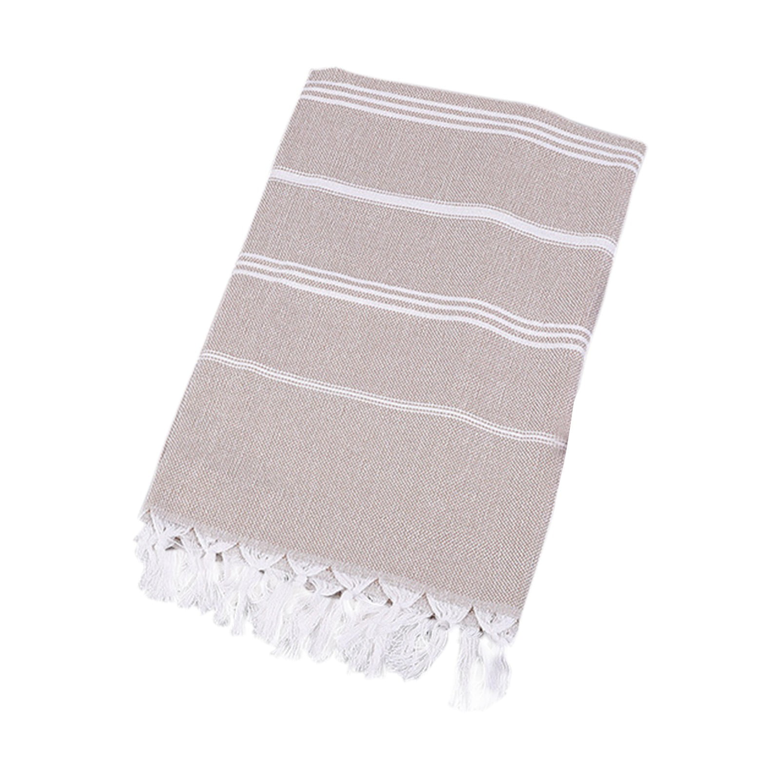 Sand Free 100% Turkish Cotton Beach Towel Blue & White stripes 63"x40" absorb 