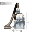 thumbnail image 2 of Stylish Leather Crossbody Bag 8.46x5.9x2.16In Easy To Carry Multi-Purpose Travel Hiking Shopping Fashion Bag Forest Animals, 2 of 7