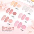 thumbnail image 2 of Set de esmaltes de uñas CANNI Jelly Milky White Pink 9 ml x6, 2 of 9
