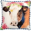 The Pioneer Woman Flower Cow 16x16 Decorative Pillow