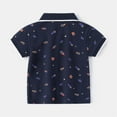 thumbnail image 1 of Vedolay Summer Tops For Boy Boys Short Sleeve Dress Shirts Stretch -Free Solid Soft Formal Wear,Navy 2-3 Years, 1 of 5