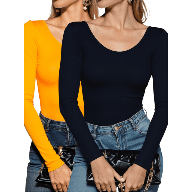 Set 2 Blusas Mujer Manga Larga Interior Térmico Invierno Dama UNITALLA