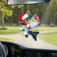thumbnail image 1 of Hml Christmas Decorations Christmas Tree Pendant Decoration Personalized Christmas Car Pendant Christmas Hat Christmas Animal Turtle Whales Panda Christmas Hat Acrylic Double Sided Printing Pendant, 1 of 1