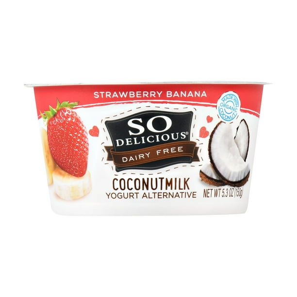 So Delicious Dairy Free Strawberry Banana Coconutmilk Yogurt, 5.3 Oz