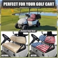 thumbnail image 4 of Uorisanigo Golf Cart Seat Covers Funny Elastic Front Seats Cover Heat-Resistant 1 Backrest and 1 Seat Covers Car Accessories Fit EZGO TXT RXV/Club Car DS(American Flag Golf Balls), 4 of 7