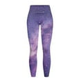 thumbnail image 5 of Renewold Galaxy Violet Leggings for Women with Pockets Buttery Soft Running Pants High Waisted Spandex Graphic Leggings Thick Essential Pants Scrunch Butt Lifting, XL, 5 of 8