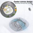thumbnail image 3 of Lot De 5 Filtre Cheveux Douche,attrape Cheveux Douche Protections De Vidange En Silicone Avec Ventouse, Pour Vier De Douche, Douche, Baignoire, 3 of 5