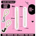thumbnail image 3 of Straw Covers for Stanley Cup Accessories:Black Decorations for Stanley 30oz & 40oz Tumbler with Handle, Bling Letter Charms and Flower Silicone Straw cap Topper, Trendy Stuff for Teen Girls and Women, 3 of 7
