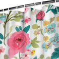 thumbnail image 3 of Pioneer Flower Floral Print Pattern Shower Curtain 84"x72" ,Bathroom Decorative Shower Curtains Set with 12 Hooks,Modern Waterproof Washable Shower Curtain, 3 of 6