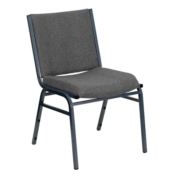 Kingfisher Lane Upholstered Stacking Chair in Gray