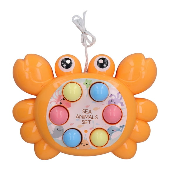 Yazoeia Baby Hammering Game Crab Shaped Colorful Improve Coordination Pounding Educational Toy Orange MY320-17701
