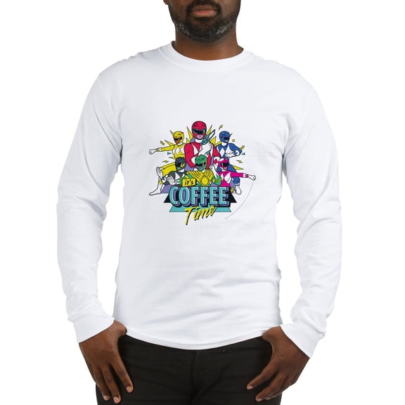 CafePress - Power Rangers It's Coffe Men's Long Sleeve T Shirt - Unisex Cotton Long Sleeve T-Shirt