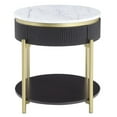 thumbnail image 2 of Furniture of America Timi Glam Wood 1-Drawer End Table in Dark Walnut, 2 of 8