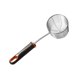 thumbnail image 4 of Cucharón espumadero Colador de malla Espumadera de cocina Utensilio de cocina Cesta pequeña para fideos mango negro, 4 of 9