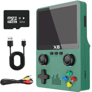 Handheld Game Console with 32G TF Card, Green