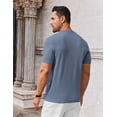 thumbnail image 2 of COOFANDY Men's Crewneck T Shirts Knit Tops Casual Fashion Summer Short Sleeve Knitted Pullover Solid Tees, 2 of 5