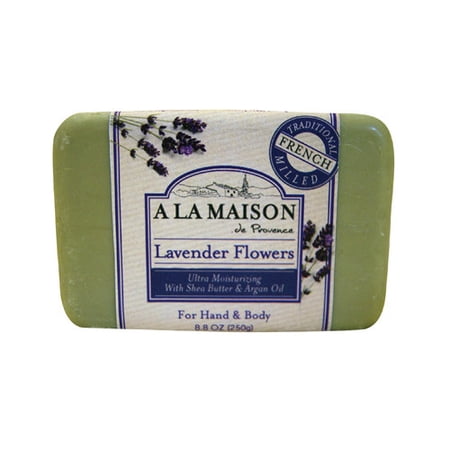 A La Maison Bar So ap Lavender Flowers - 8.8 oz