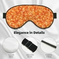 thumbnail image 4 of Xecao Orange Glitter for Soft Fluffy Sleeping Blindfold, Nap eye cover tailored for the utmost comfort for girls, women, kids, and adults., 4 of 7