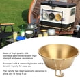 thumbnail image 4 of Travel Outdoor Cup Backpacking Camping Cookware Bowl Cup Stainless Steel with Hook Shape Handle for Outdoor Travel Picnic Multi Functional Travel Mate[Gold], 4 of 8