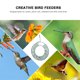 thumbnail image 2 of 1 comedero para pájaros creativo con forma de corona colgante, elegante y primaveral., 2 of 8