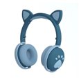 thumbnail image 1 of Monstrate Auriculares Bluetooth que brillan intensamente lindo LED oreja de gato pata niñas regalo niños auriculares inalámbricos estéreo HIFI bajo Cables de audio/vídeo Verde oscuro Ensacado, 1 of 8