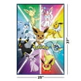 thumbnail image 3 of Pokemon - Framed TV Show / Gaming Poster (Eevee Evolution) (Size: 25" X 37") (Metallic Blue Plastic Frame), 3 of 6