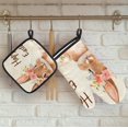 thumbnail image 4 of Easter Funny Bunny Rabbit Oven Mitts and Pot Holders Set of 2, Heat Resistant Oven Mitts Kitchen Oven Glove for Cooking, Baking, 4 of 6