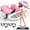 PINK, variant on 【SAYGOGO 】Lateral Stepper for Exercise-Rocking Stepper Machine with Resistance Bands & Anti-Slip Mat and LCD Monitor, Professional Stair Stepper for Home Workout