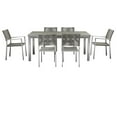 thumbnail image 2 of Pemberly Row 7-piece Aluminum Patio Dining Set with Extension Table in Gray, 2 of 7