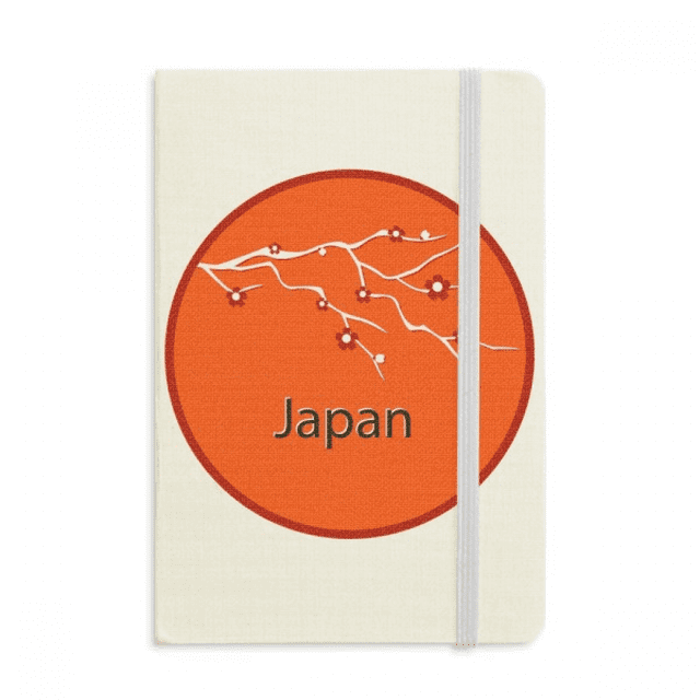 Japan Culture Sakura Art Pattern Notebook Official Fabric Hard Cover Classic Journal Diary