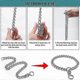 thumbnail image 5 of Heavy Duty Pet Collar 304 Stainless Steel P Chain For Dogs Training Choke Collars For Large Dogs French Bulldog German Shepherd_c*, 5 of 5