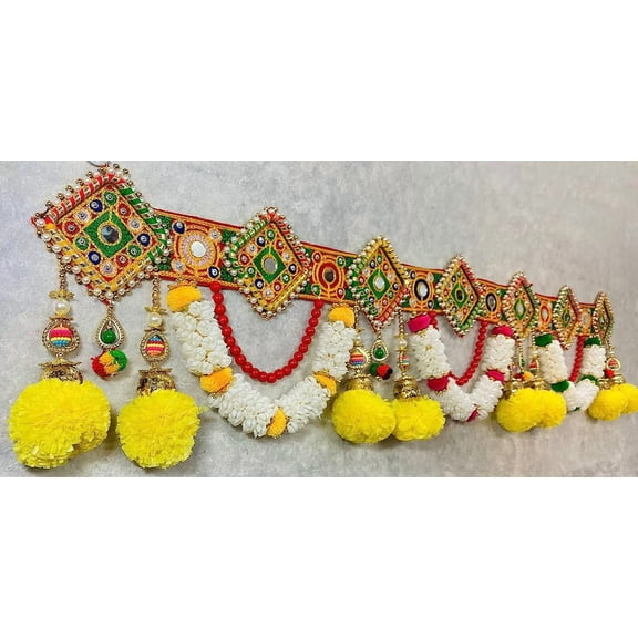 Handicraft Door Toran for Home Decoration and Office Decor|Door Hanging for Door Decoration, Thoranam/Thorans for Main Entrance Door, Latest Bandarwal for Home Door | 37 Inches