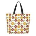 thumbnail image 1 of Fotbe Sunflowers And Skull Bolsa Tote Estética de Lona con Estampado para Mujer - Bolsa Reutilizable de Hombro Casual para Vacaciones, Compras, Trabajo y Gimnasio, 1 of 8