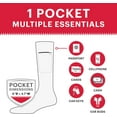 thumbnail image 3 of TRHOO-Compression Crew Socks - Anti pickpocket Zipper Socks with Pockets - 9mmHg - 12mmHg Light Compression, 3 of 4