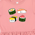 thumbnail image 4 of Inktastic Sushi with Faces Girls Toddler Dress, 4 of 5