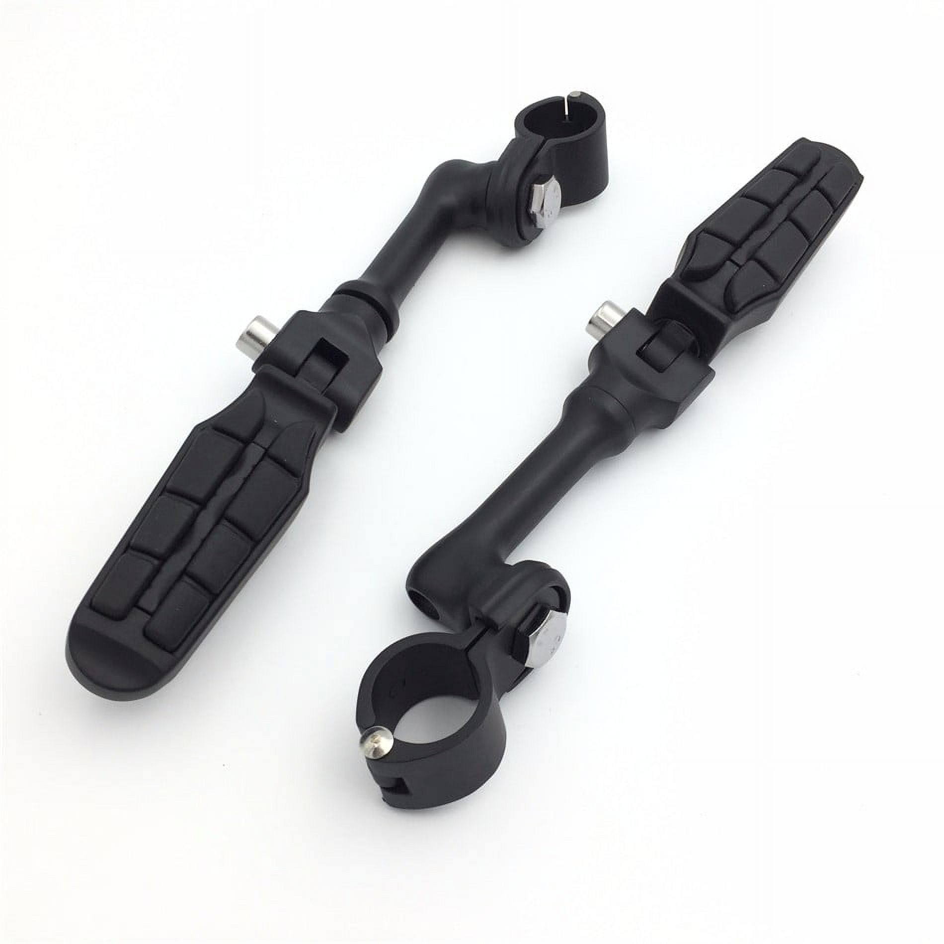 HTT Motorcycle Black Long Angled Adjustable Highway Peg