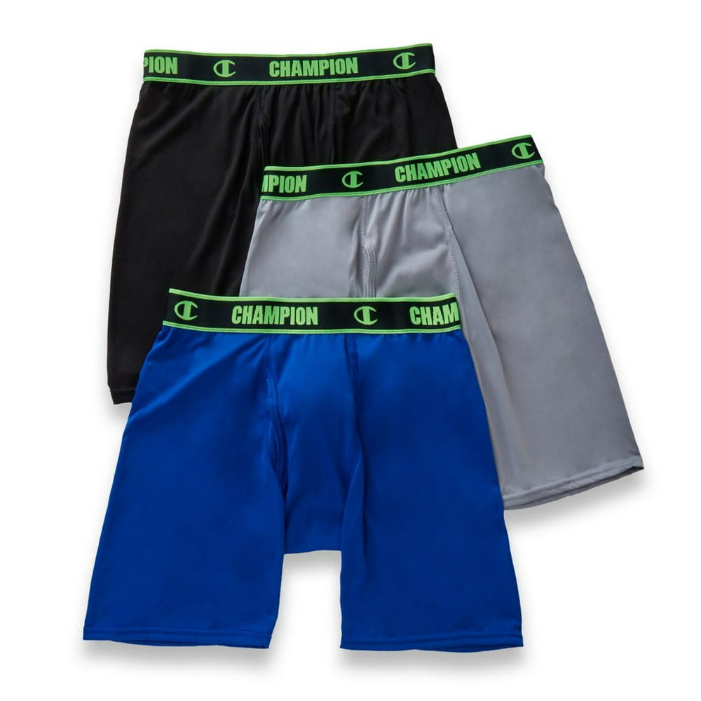 Champion Men's Champion CHAL Active Performance Long Boxer Briefs 3