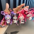 thumbnail image 2 of Cartoon Genuine Sanrio HelloKitty Kulomi Projection Camera Pendant Plush Big Ear Dog Keychain Female, 2 of 7