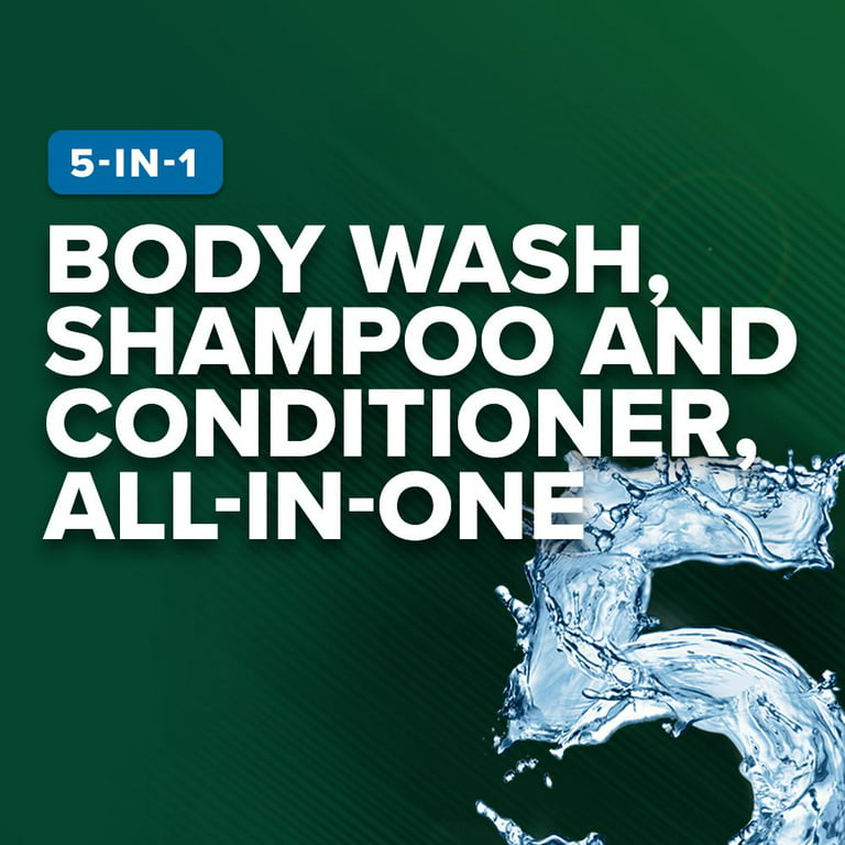  Irish Spring 5-in-1 Shampoo, Conditioner, Body Wash, Face Wash  and Deodorizer, 18 oz (Pack of 2) : Beauty & Personal Care