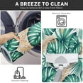 thumbnail image 3 of Tropical Kitchen Rugs and Mats Non Skid Washable Set of 2, Green Palm Leaves Gold Kitchen Runner Rug, Farmhouse Summer Kitchen Floor Mat Under Sink Mat Throw Rug for Doormat, 3 of 6
