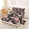 thumbnail image 2 of Homewish Spooky Skull Skeleton Queen Sheets,Gothic Romantic Rose Queen Sheet Sets,Halloween Bed Set,4pcs,1 Flat Sheet, 1 Fitted Sheet and 2 Pillowcases, 2 of 6